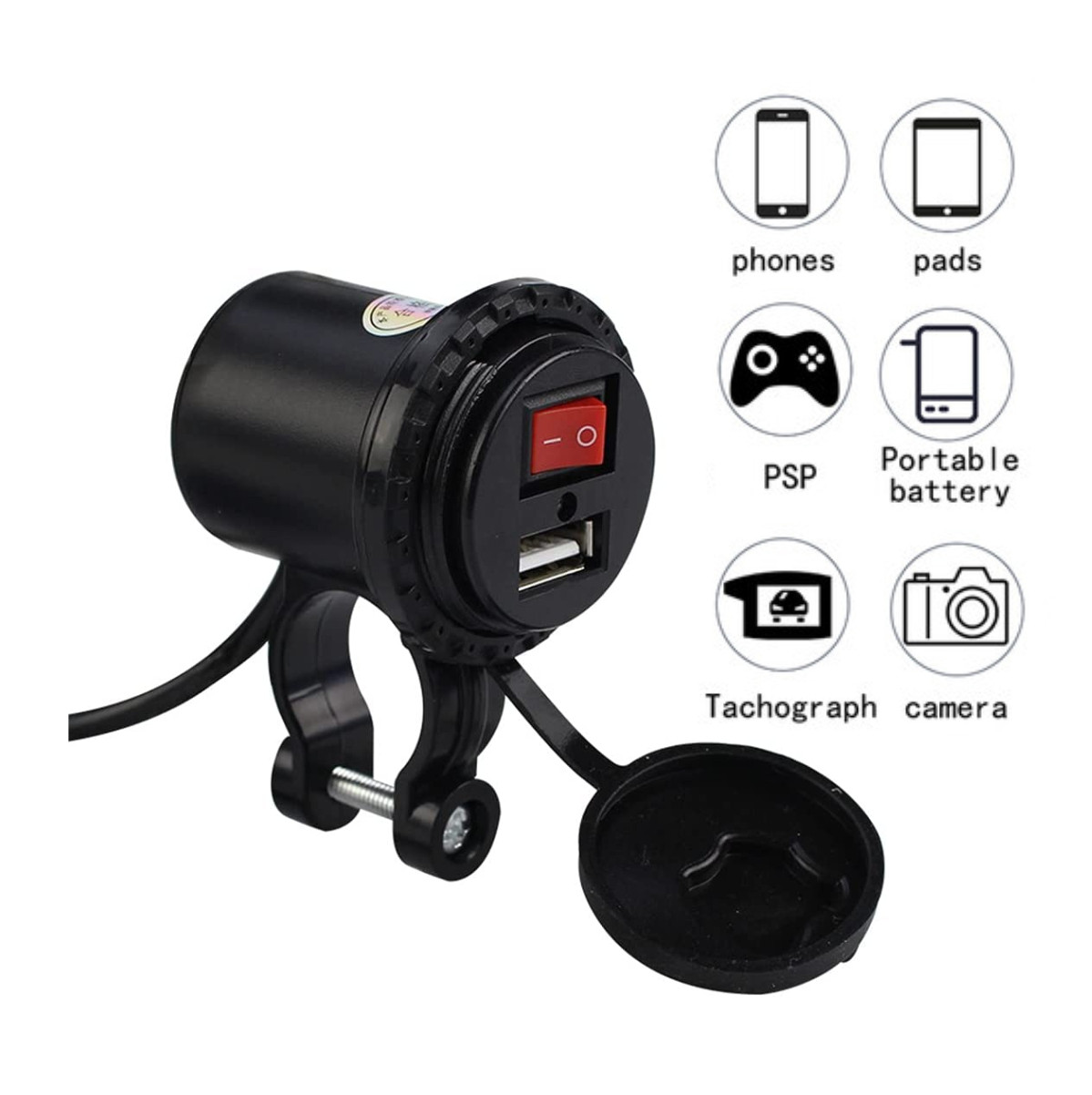 Cargador Cel Para Moto Impermeable Usb